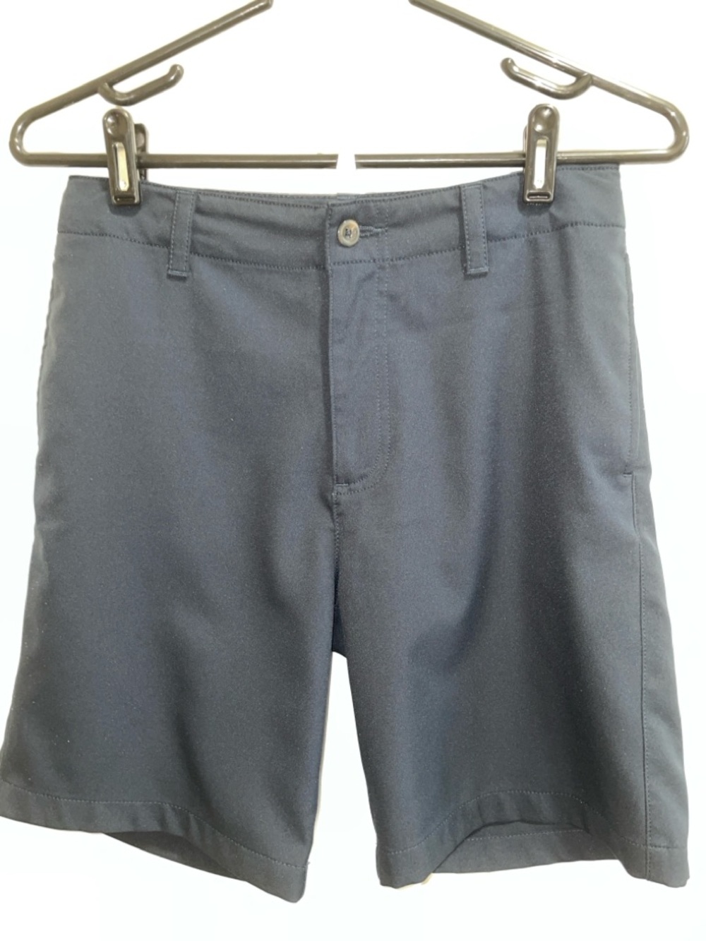 Class Club Modern Fit Boy’s Flat-Front Navy Performance Golf Shorts